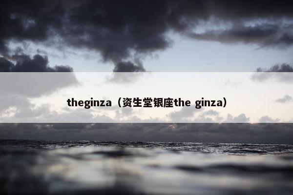 theginza（资生堂银座the ginza）