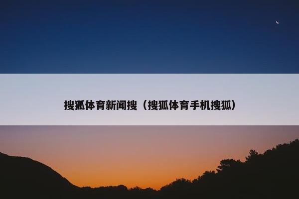 搜狐体育新闻搜（搜狐体育手机搜狐）