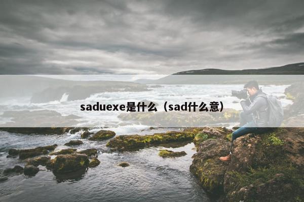 saduexe是什么（sad什么意）